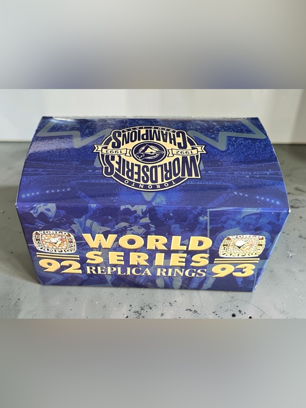 New in Box Replica World Series 1992-1993 Ring Set Toronto Blue Jays